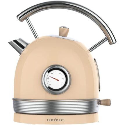 Cecotec ThermoSense 420 1,8L 2200W Vintage Vert Bouilloire Électrique Inox avec Thermomètre