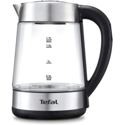 Tefal BJ750D10 2400W 1,7L Bouilloire électrique verre & acier inoxydable